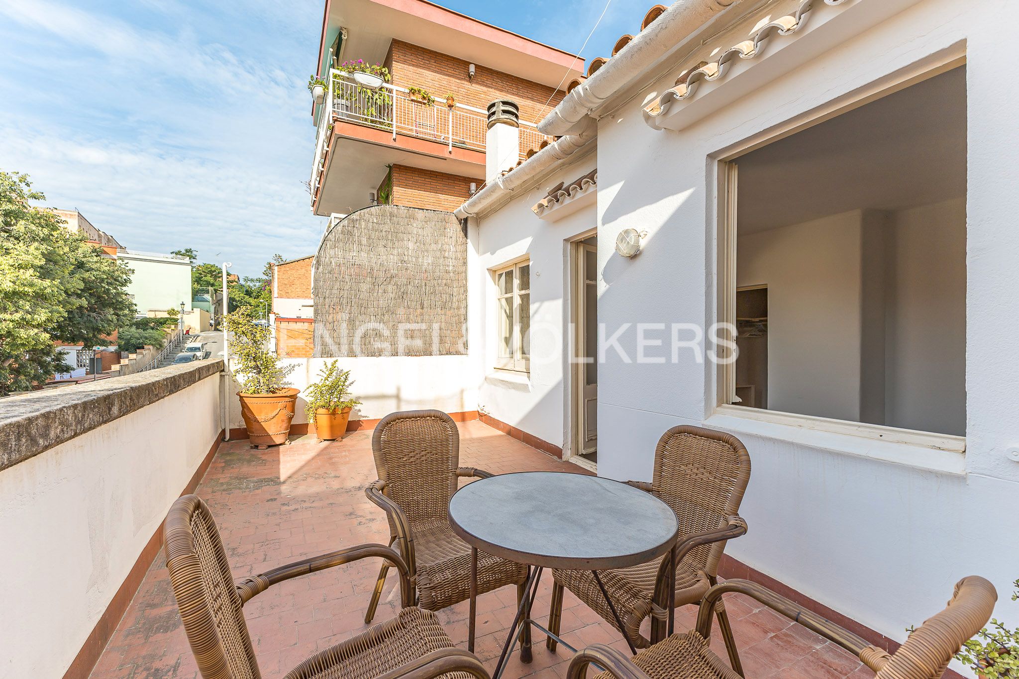 Terrace of House or chalet for sale in  Barcelona Capital  with Air Conditioner, Heating and Parquet flooring