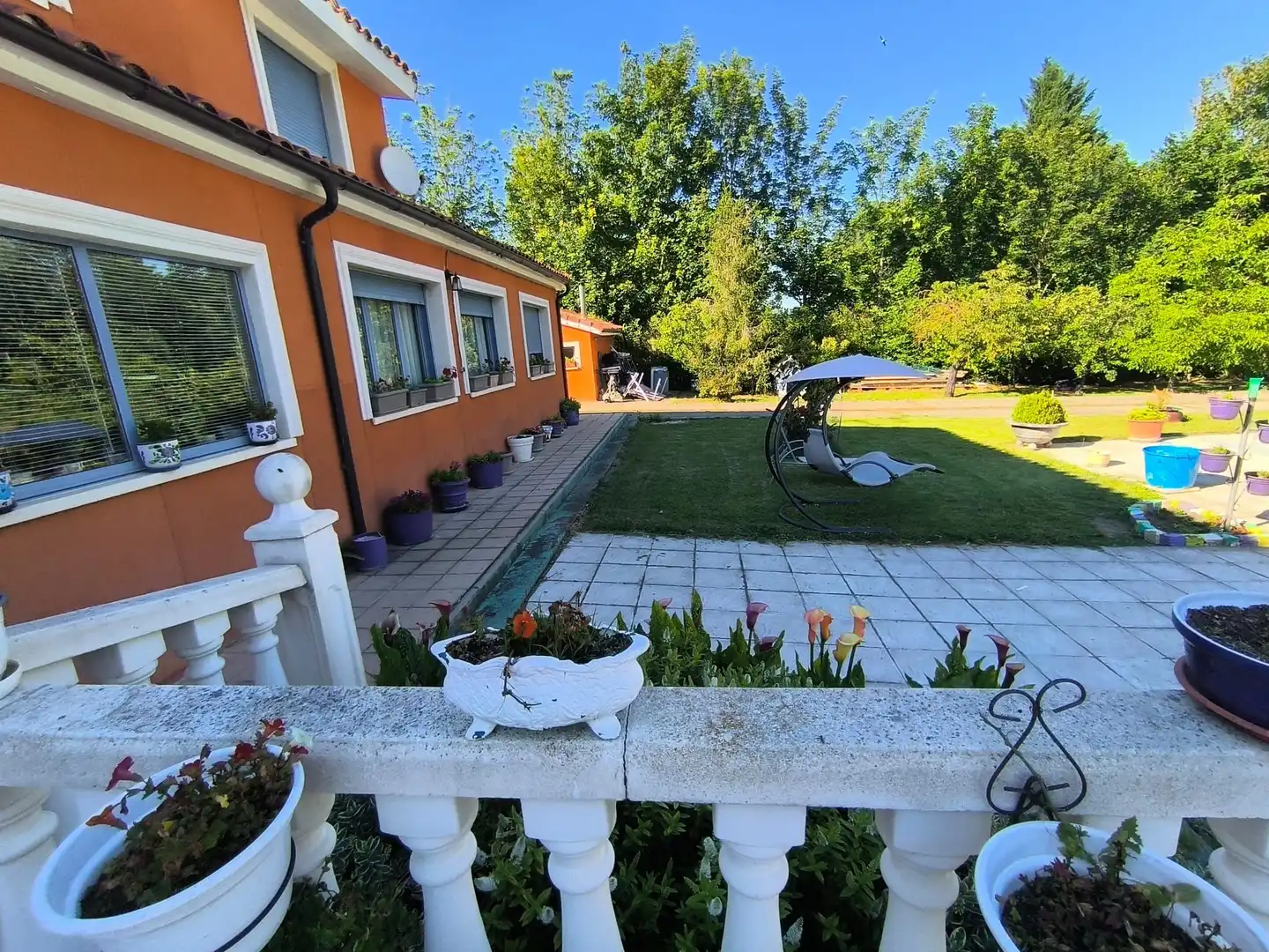 Garden of Houses for sale in Fresno de Río Tirón  with Heating, Private garden and Terrace