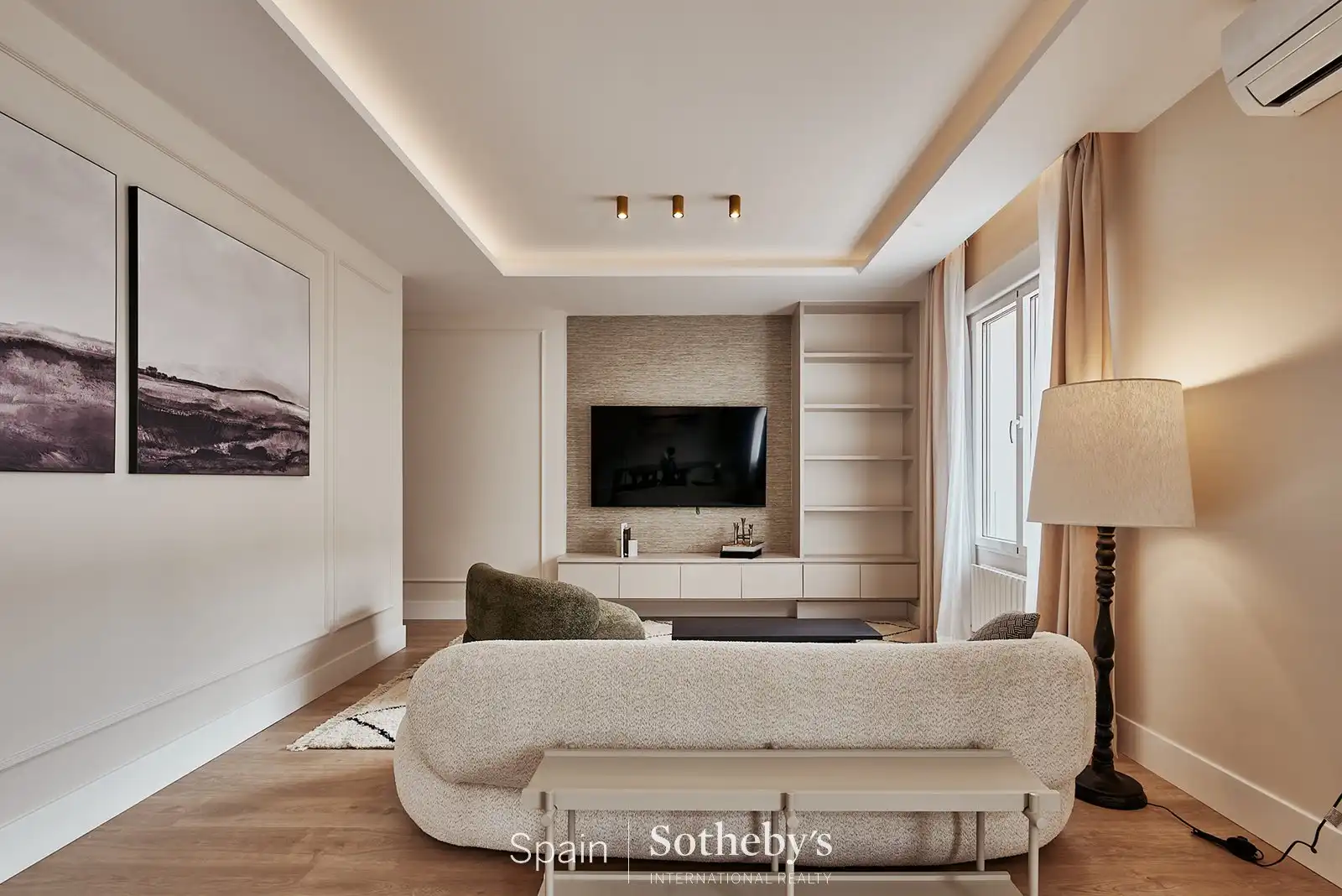 Wohnzimmer von Wohnungen zum Verkauf in Madrid mit Klimaanlage und Heizung