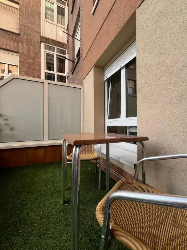 Balcony of Flat for rent in Gijón   with Heating and Terrace