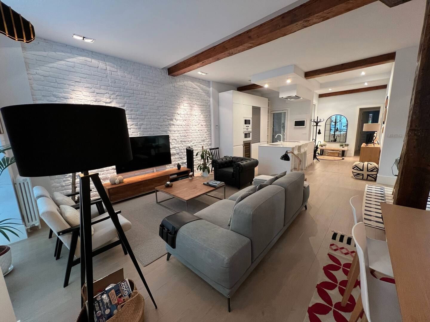 Living room of Flat to rent in Bilbao   with Air Conditioner, Furnished and TV