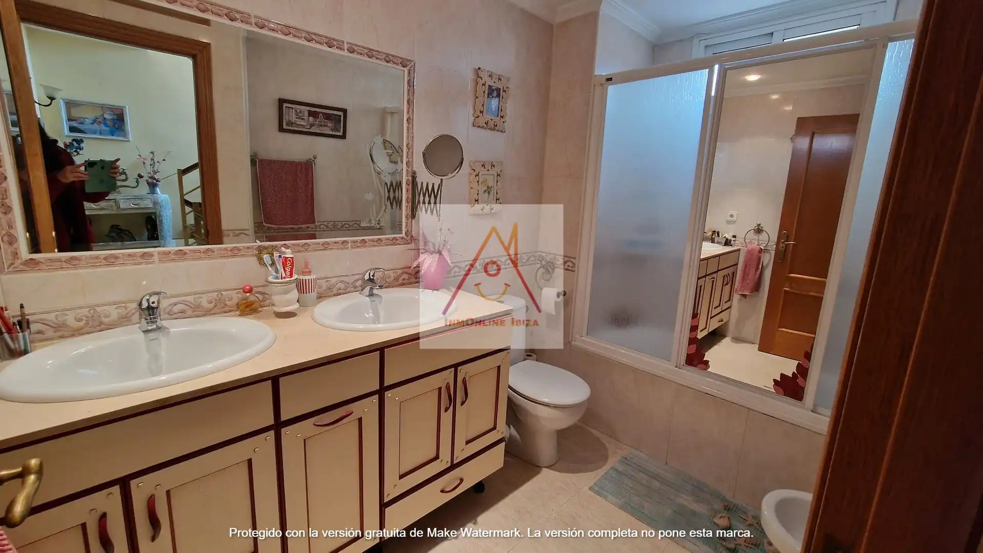 Bathroom of Detached homes for rent in Eivissa  with Air Conditioner, Terrace and Swimming Pool