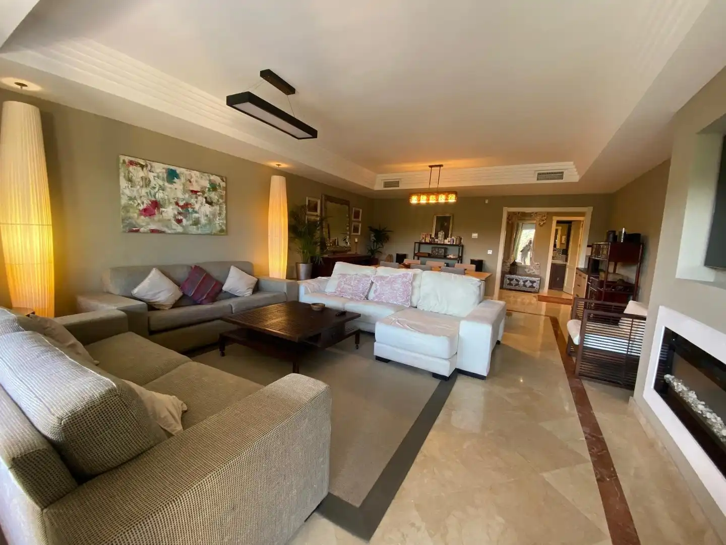 Sala de estar de Piso en venta en San Roque con Aire acondicionado, Jardín privado y Terraza