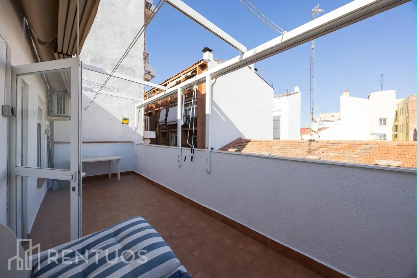 Terrace of Attic for rent in Madrid  with Air Conditioner, Heating and Parquet flooring