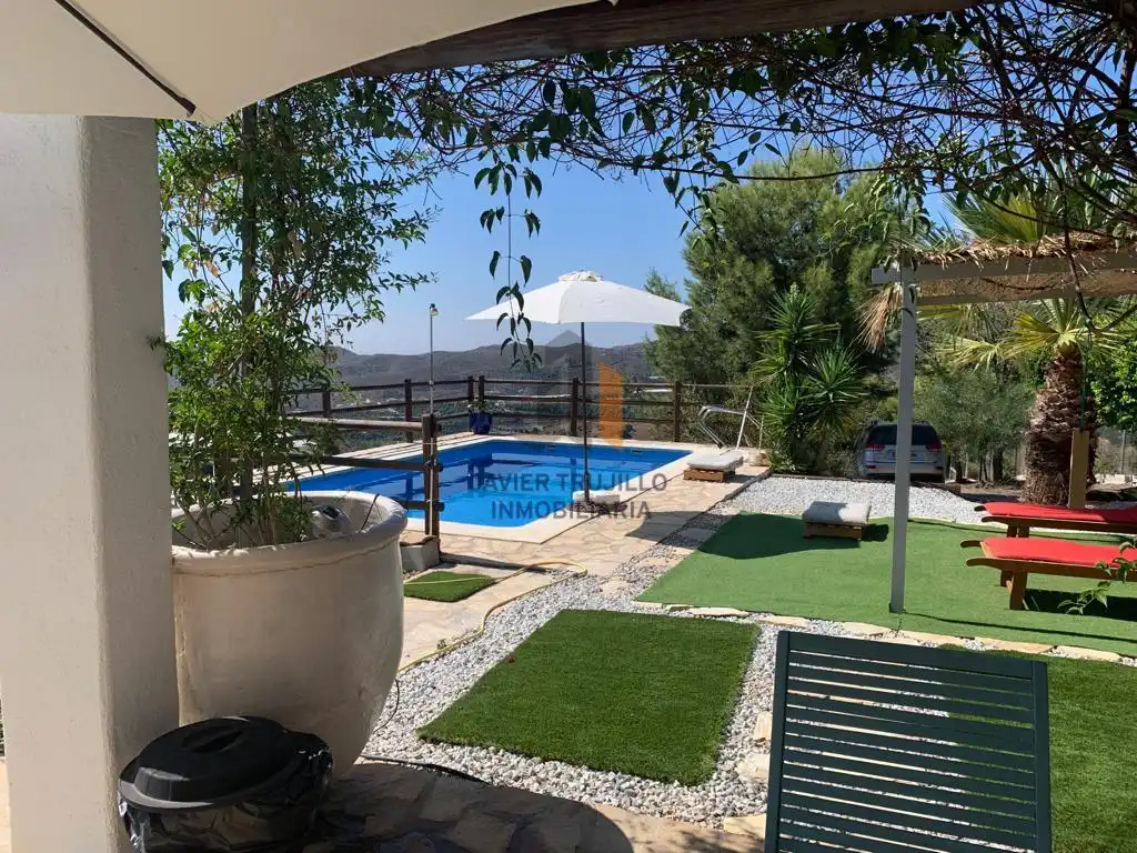 Swimming pool of Country homes for sale in Iznate  with Terrace, Storage room and Swimming Pool