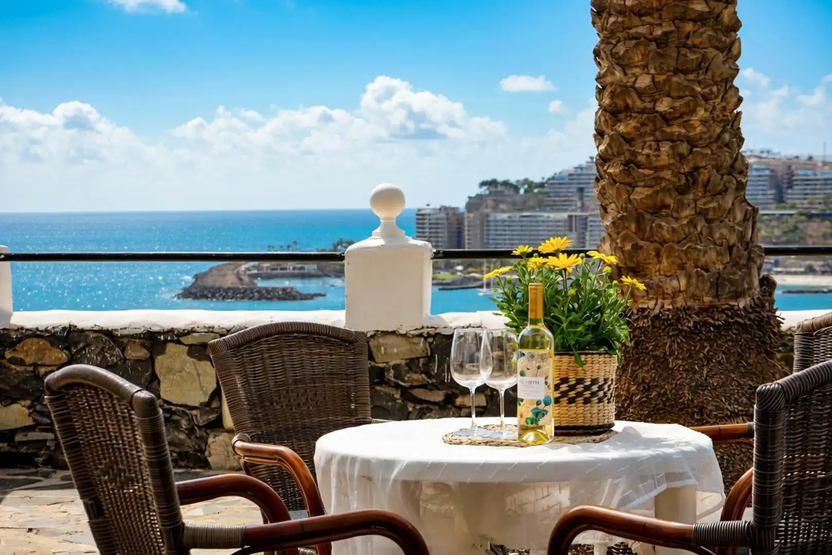 Terraza de Apartamento en venta en Mogán con Aire acondicionado, Jardín privado y Terraza