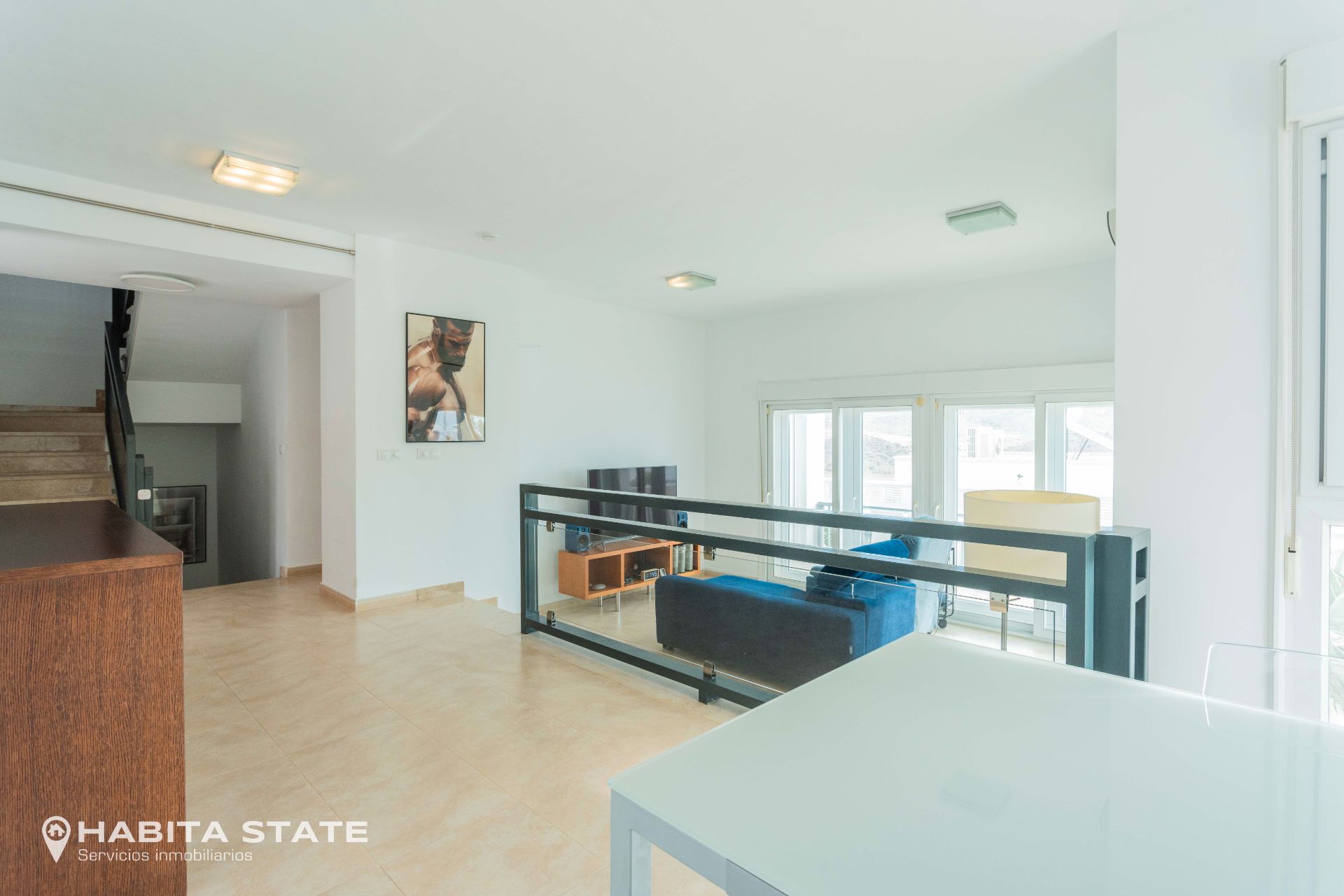 Sala d'estar de Casa o xalet en venda en Níjar amb Aire condicionat, Jardí privat i Terrassa