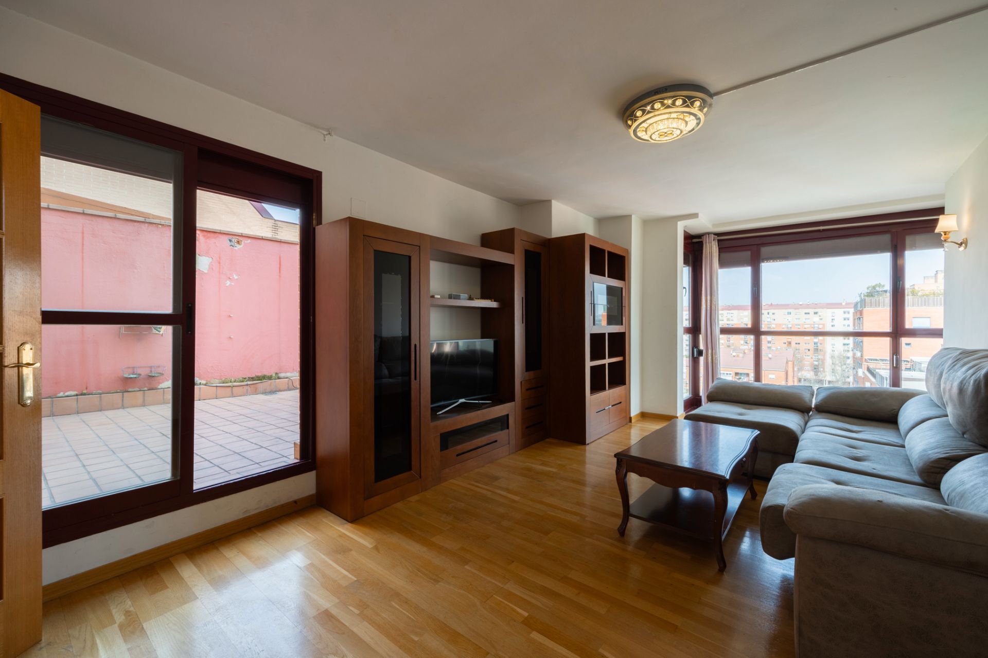 Living room of Attic for sale in  Madrid Capital  with Air Conditioner, Heating and Terrace