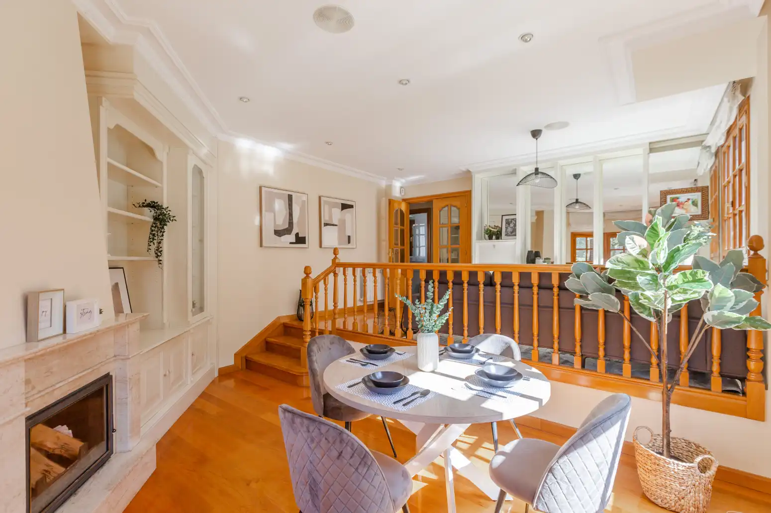 Comedor de Casa o chalet en venta en Zizur Mayor / Zizur Nagusia con Calefacción y Parquet