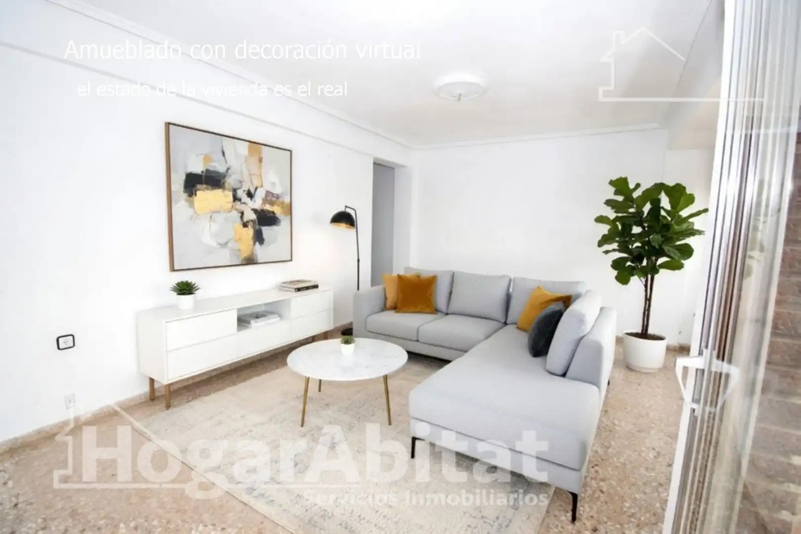 Living room of Flat for sale in Alaquàs  with Air Conditioner and Balcony