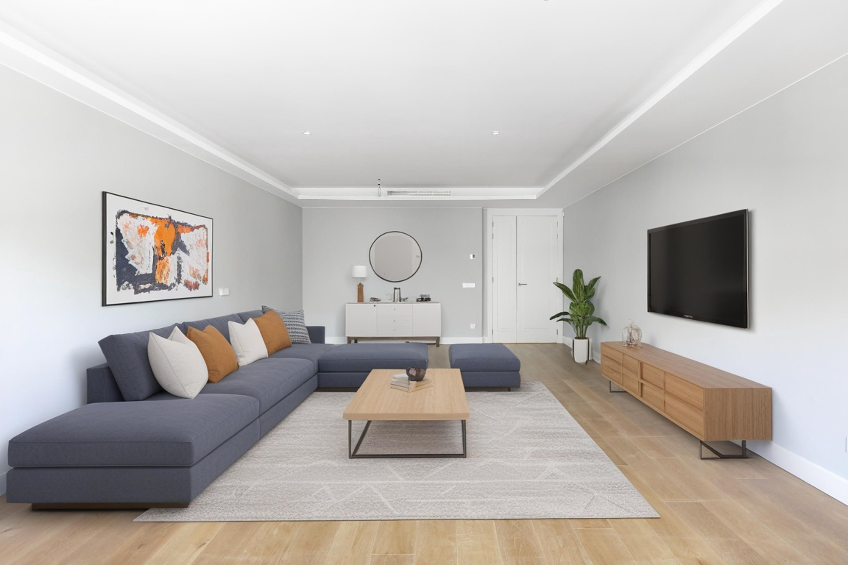 Sala d'estar de Apartament en venda en La Moraleja amb Aire condicionat, Calefacció i Traster