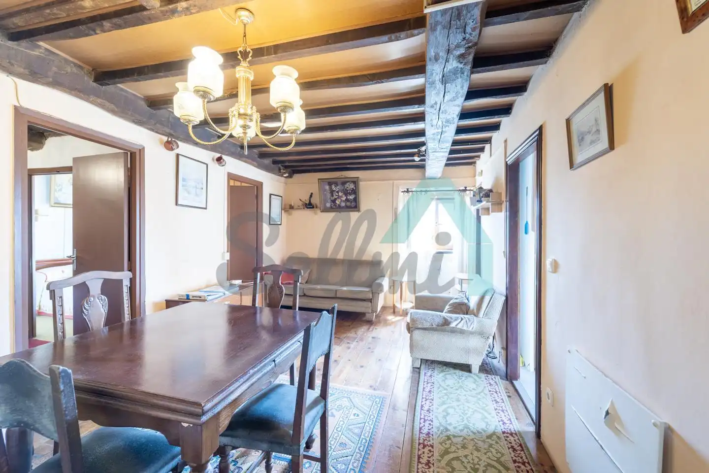 Menjador de Casa o xalet en venda en Cudillero amb Jardí privat, Parquet i Terrassa