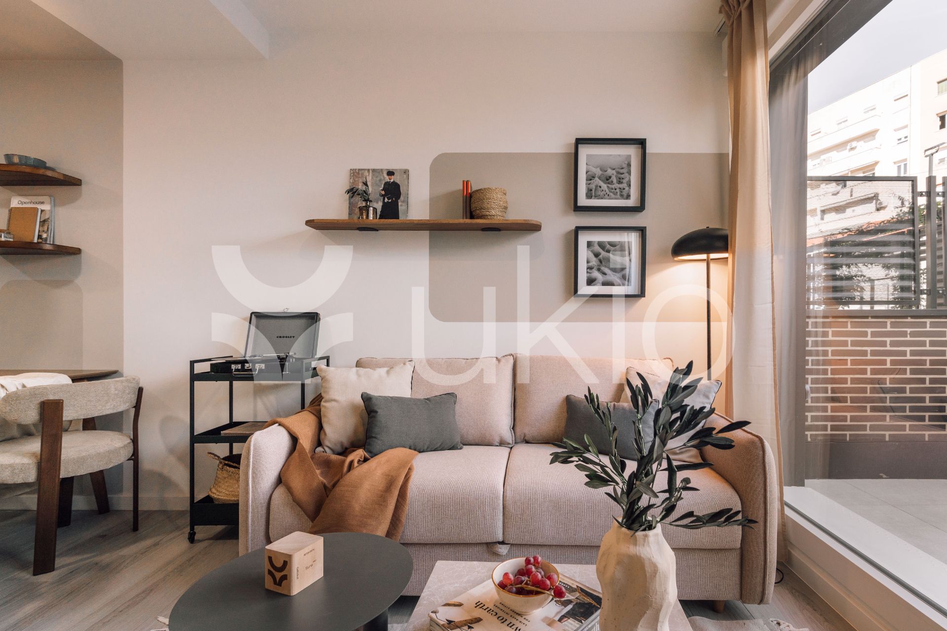 Living room of Apartment to rent in  Madrid Capital  with Air Conditioner, Heating and Terrace