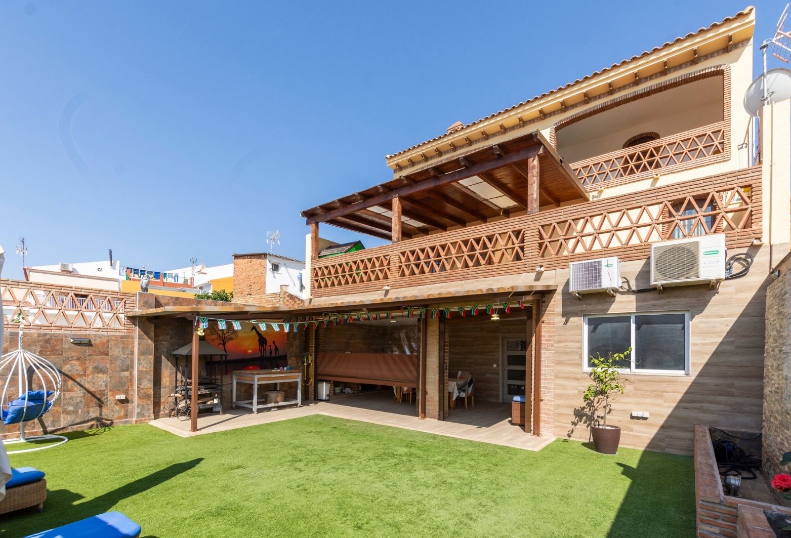 Terrassa de Casa adosada en venda en Málaga Capital amb Aire condicionat, Calefacció i Jardí privat