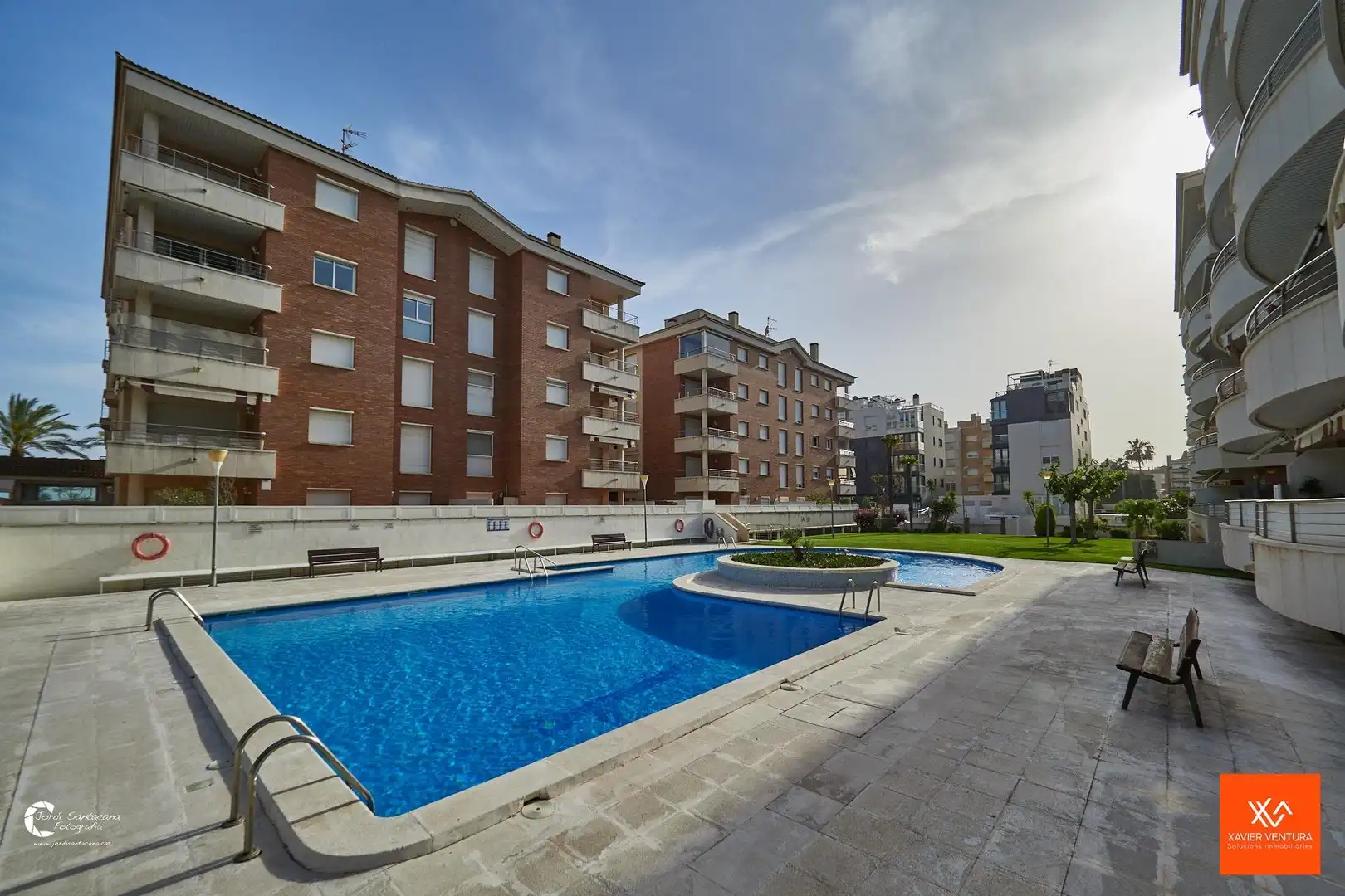 Swimming pool of Apartments for sale in Calafell  with Air Conditioner, Heating and Private garden