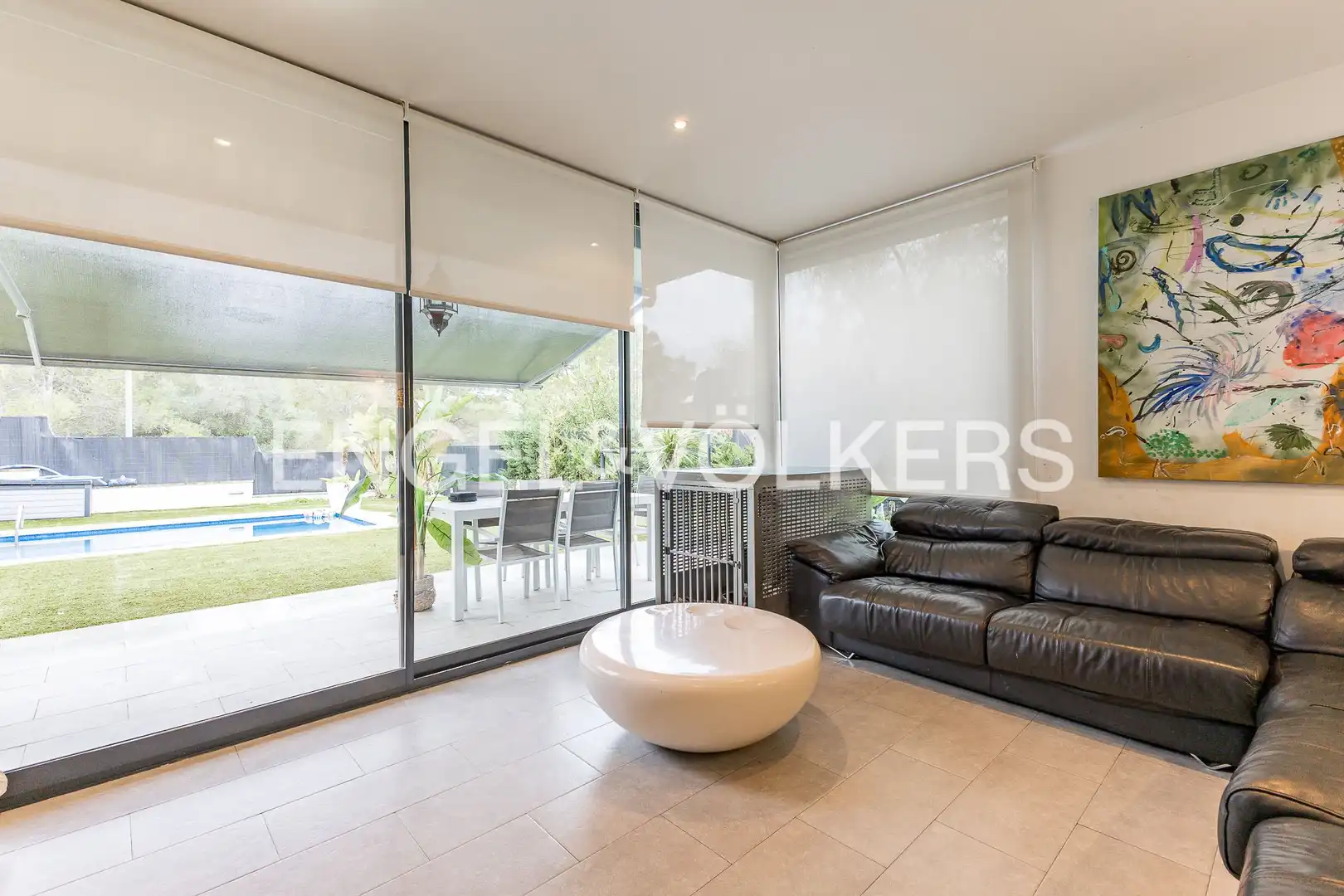 Sala de estar de Casa o chalet de alquiler en Sant Pere de Ribes con Aire acondicionado, Calefacción y Jardín privado