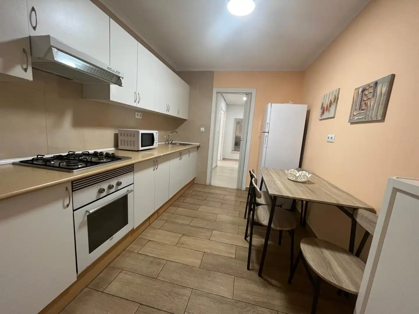 Kitchen of Flat for rent in Cartagena  with Air Conditioner, Furnished and Balcony