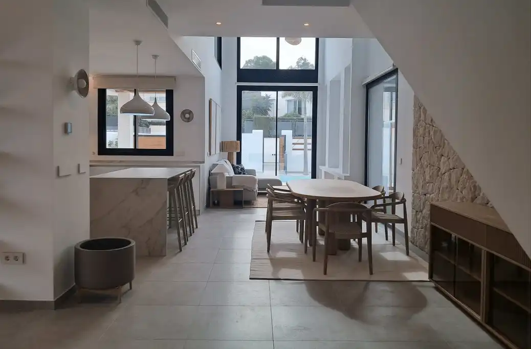 Dining room of Houses for sale in L'Alfàs del Pi  with Private garden, Terrace and Swimming Pool