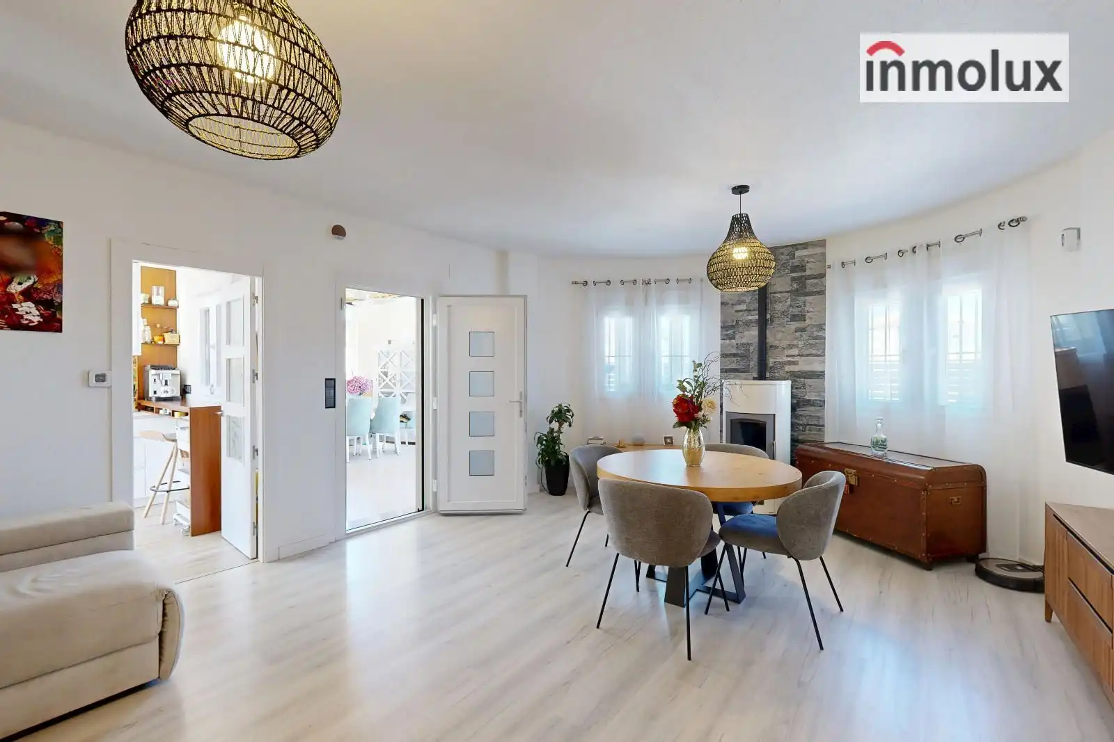 Wohnzimmer von Haus oder Chalet zum Verkauf in Castalla mit Klimaanlage, Heizung und Terrasse