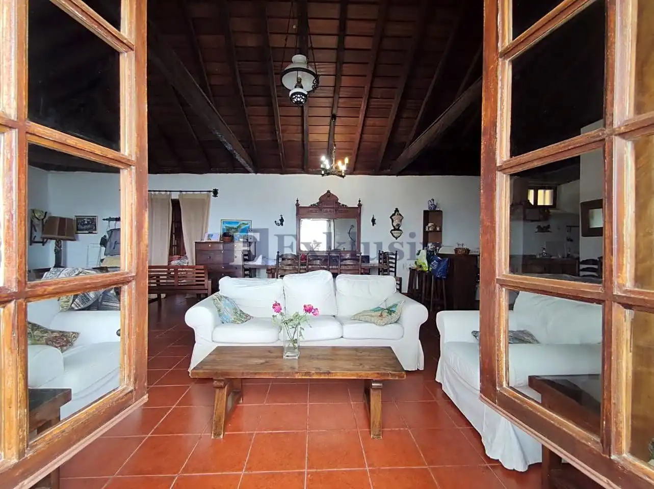 Wohnzimmer von Country house zum Verkauf in Los Realejos mit Privatgarten und Terrasse