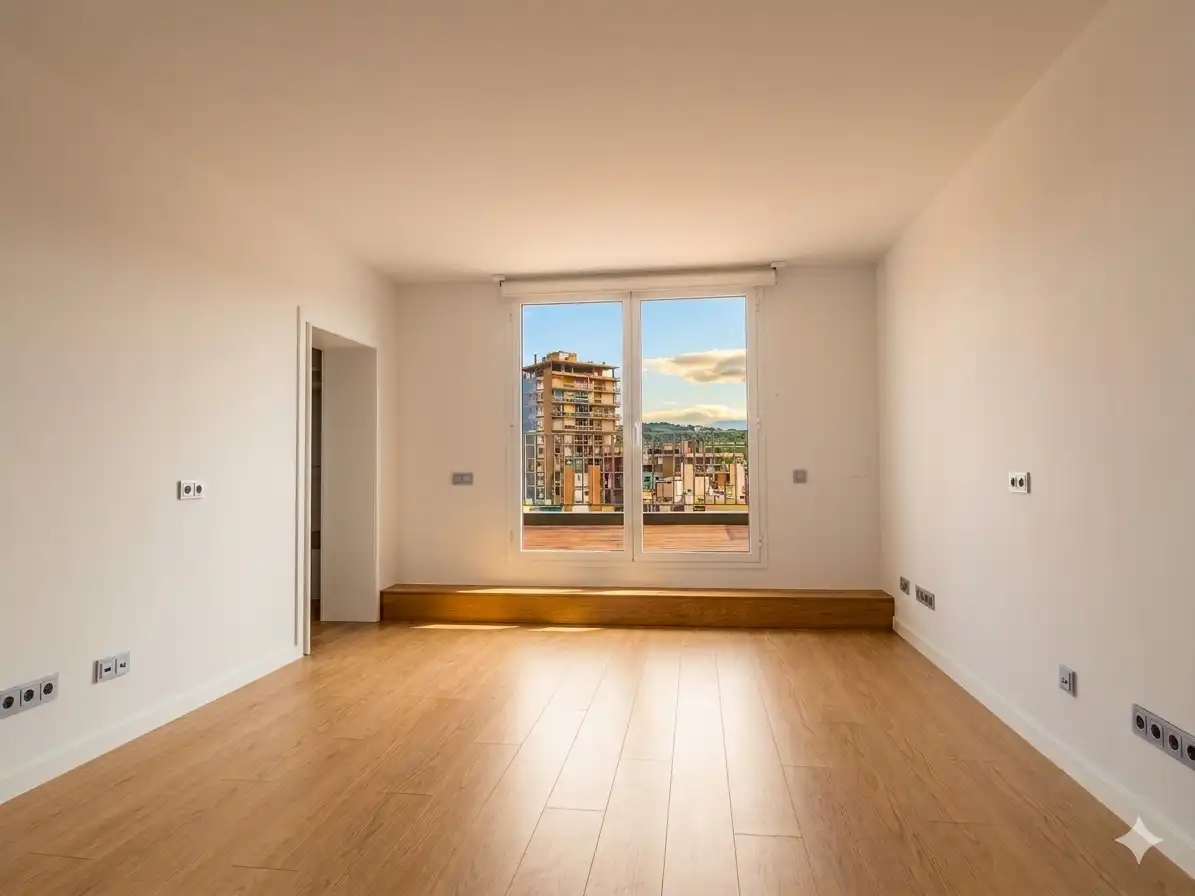 Living room of Attic for rent in Girona  with Air Conditioner, Heating and Terrace