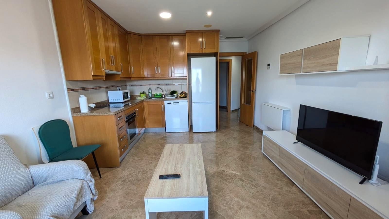 Kitchen of Flat for sale in Elche / Elx  with Air Conditioner, Furnished and Community pool