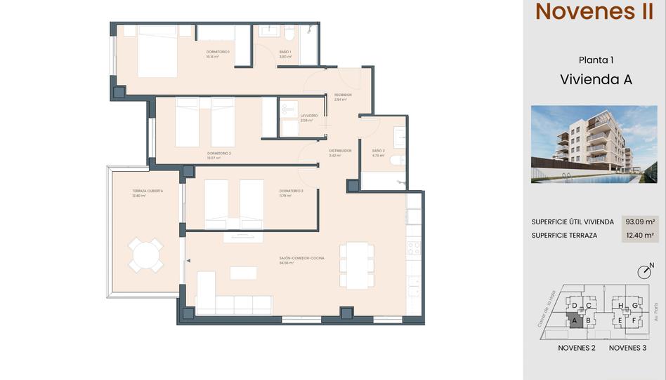 Photo 1 of Flat for sale in Avinguda París, 4, Piscinas, Castellón