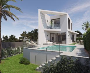 Vista exterior de Casa o xalet en venda en Sant Joan d'Alacant amb Aire condicionat, Jardí privat i Terrassa