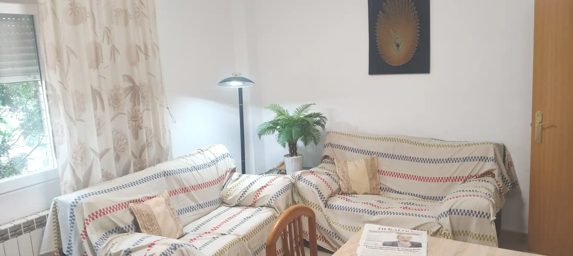 Sala de estar de Piso de alquiler en Zaragoza con Calefacción, Amueblado y Horno