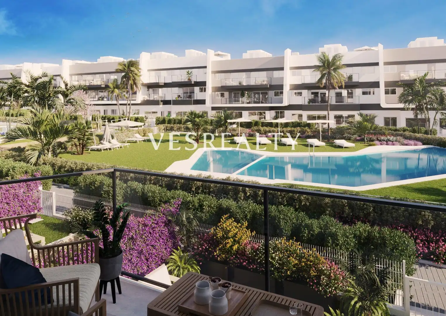 Vista exterior de Apartament en venda en Santa Pola amb Jardí privat, Terrassa i Piscina comunitària