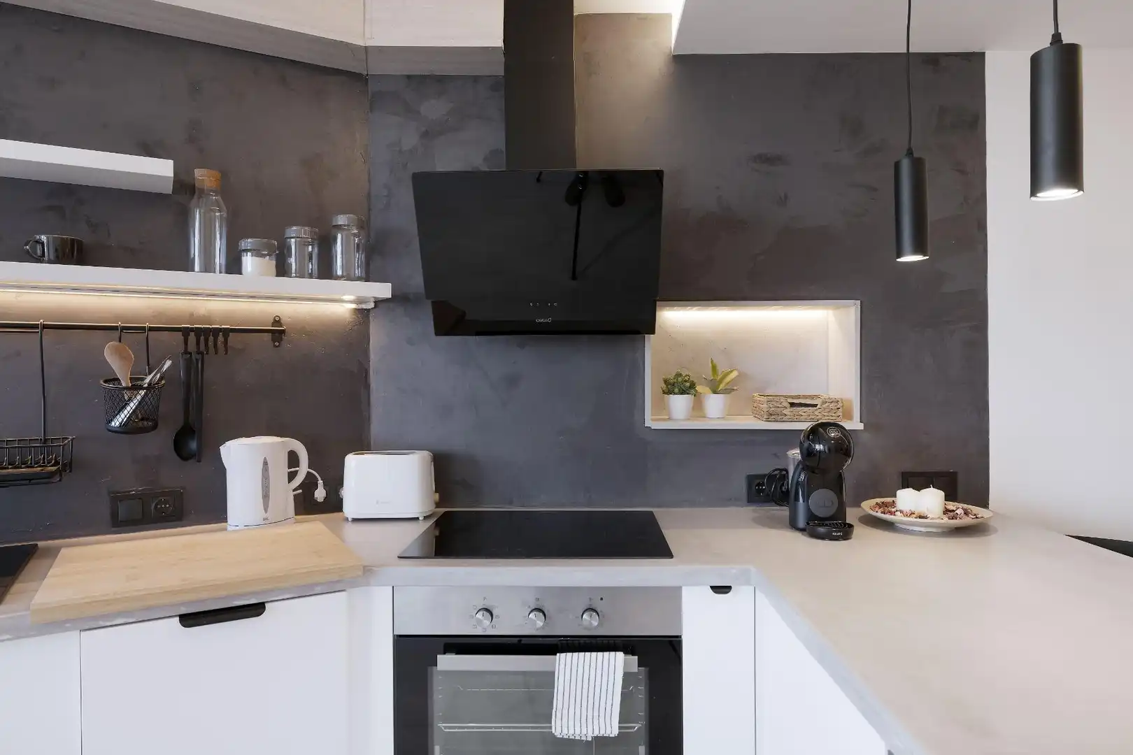 Küche von Wohnung zum Verkauf in Mijas mit Privatgarten und Gemeinschaftspool