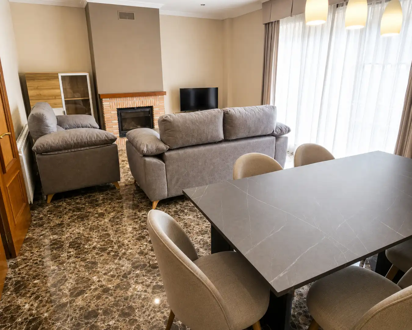 Wohnzimmer von Wohnung zur Miete in Vila-real mit Heizung und Balkon