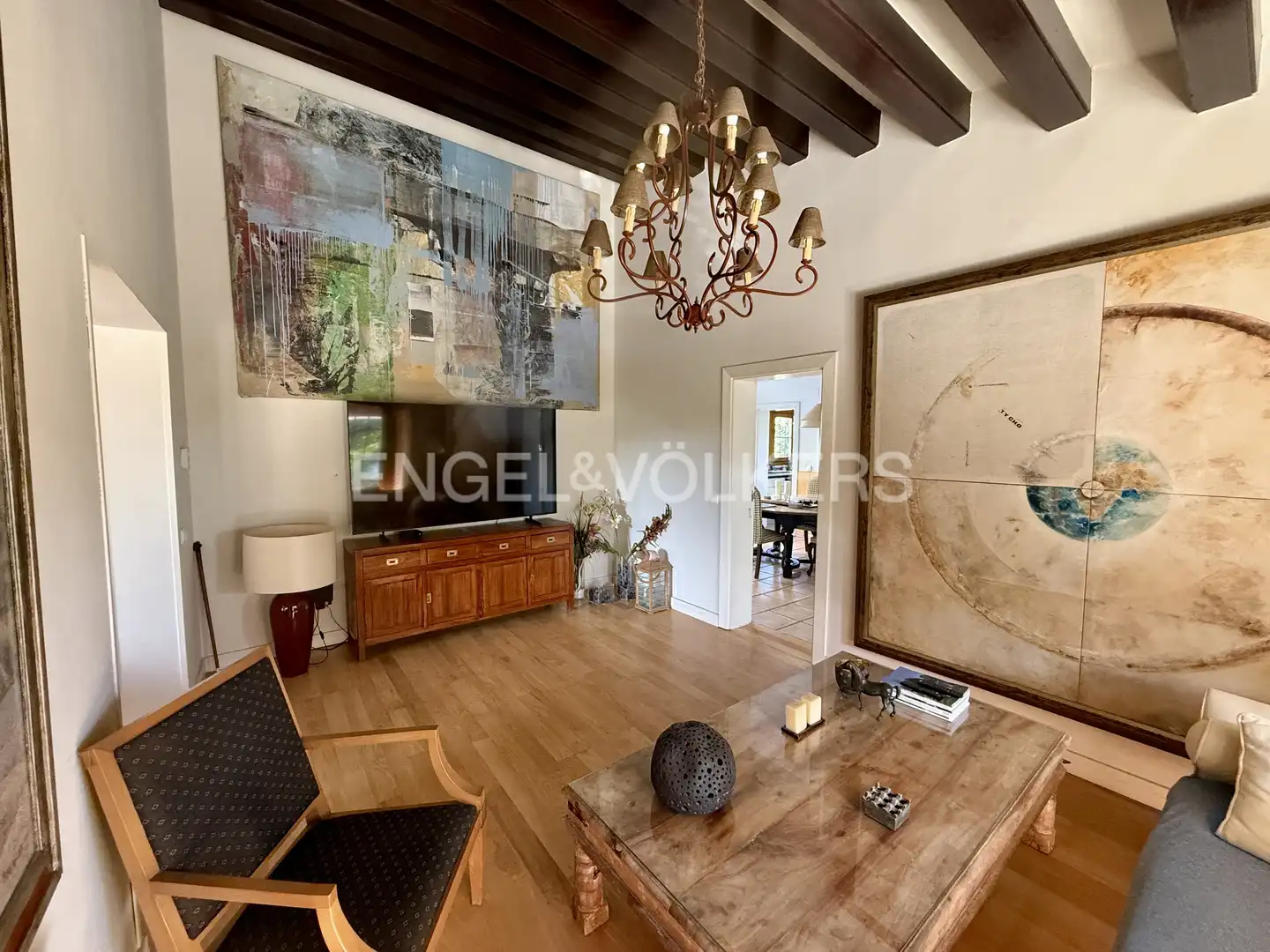 Sala de estar de Casa o chalet de alquiler en Algete con Aire acondicionado, Calefacción y Jardín privado