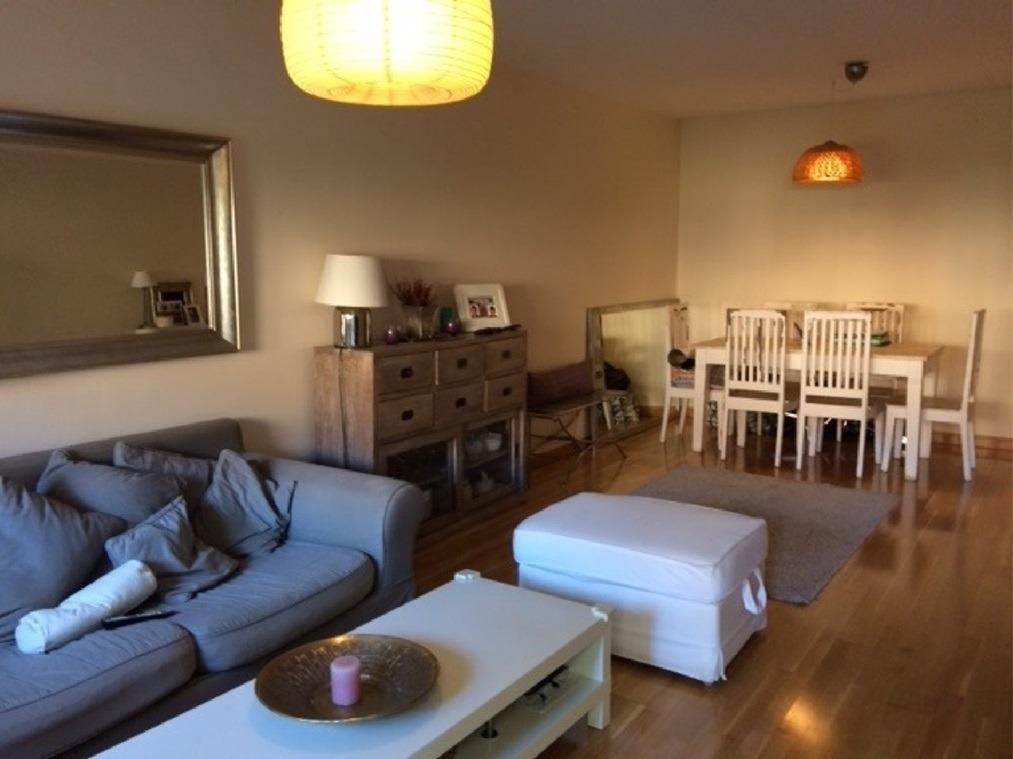 Living room of Flat to rent in Vélez-Málaga  with Air Conditioner, Private garden and Parquet flooring