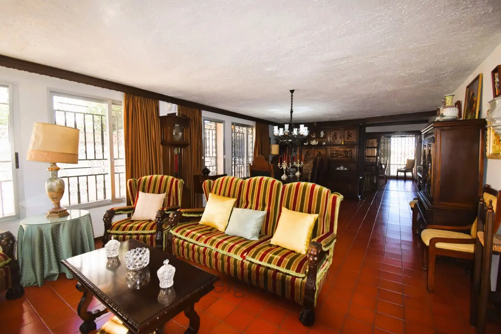 Living room of Houses for sale in Villajoyosa / La Vila Joiosa  with Air Conditioner, Heating and Private garden