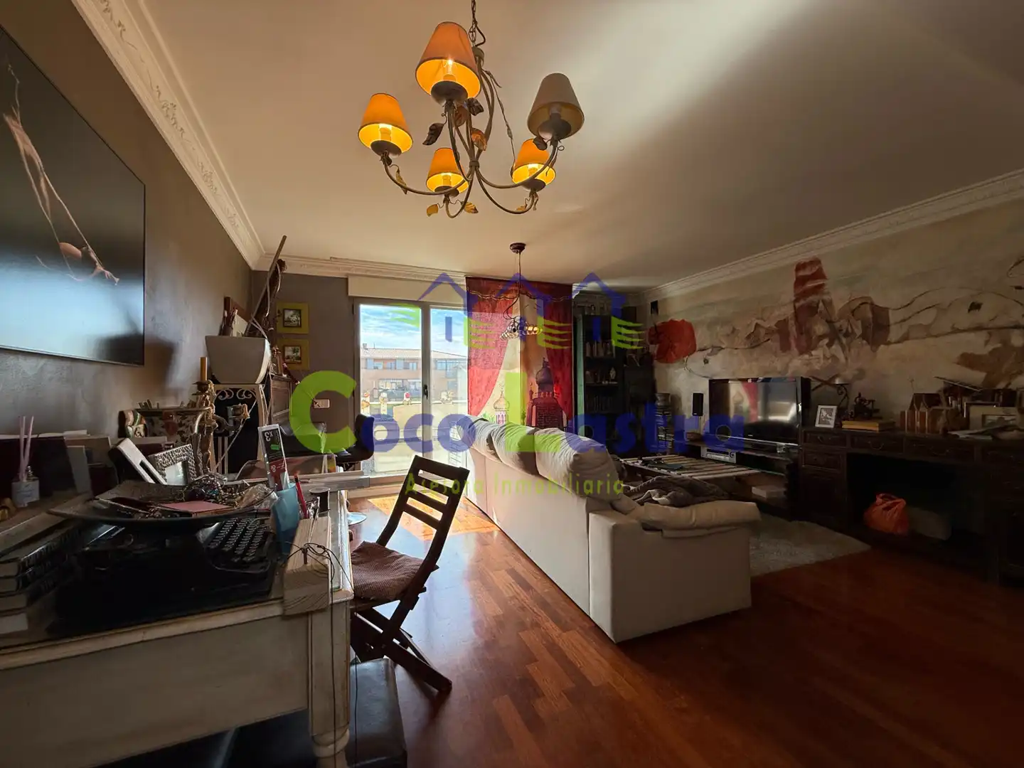 Wohnzimmer von Maisonette zum Verkauf in Salamanca mit Heizung, Terrasse und Ofen