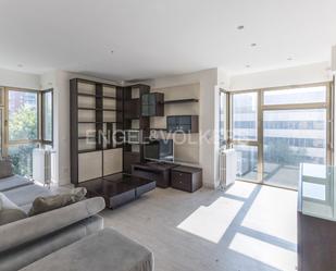 Living room of Apartment to rent in  Madrid Capital  with Air Conditioner, Heating and Swimming Pool