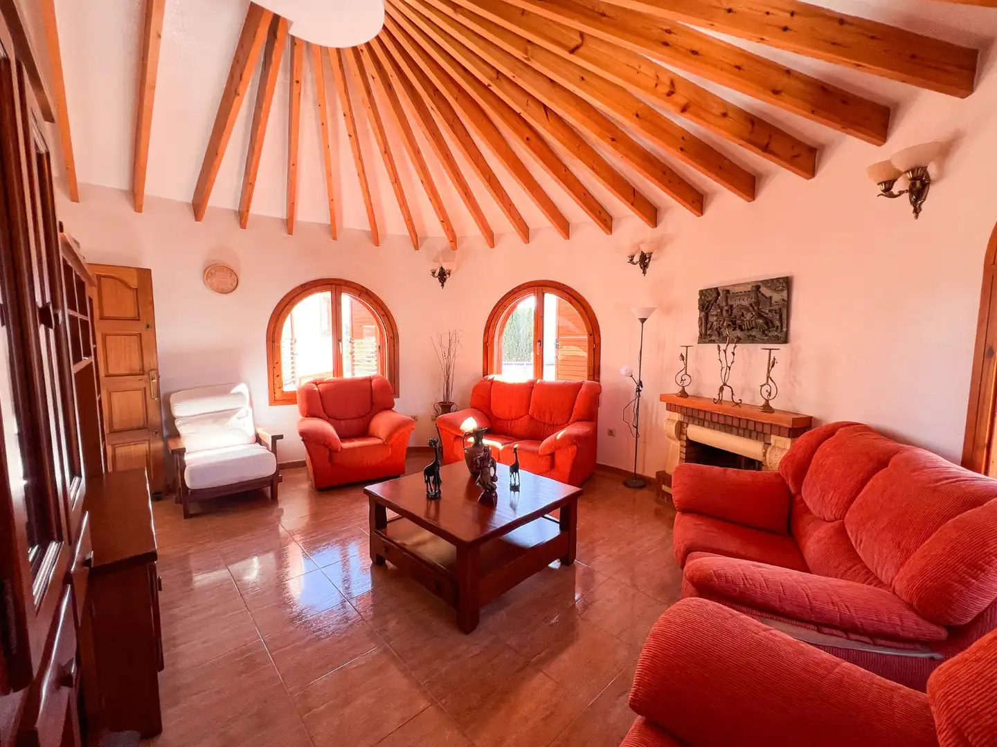 Sala de estar de Casa adosada en venta en Torrevieja con Aire acondicionado, Calefacción y Jardín privado