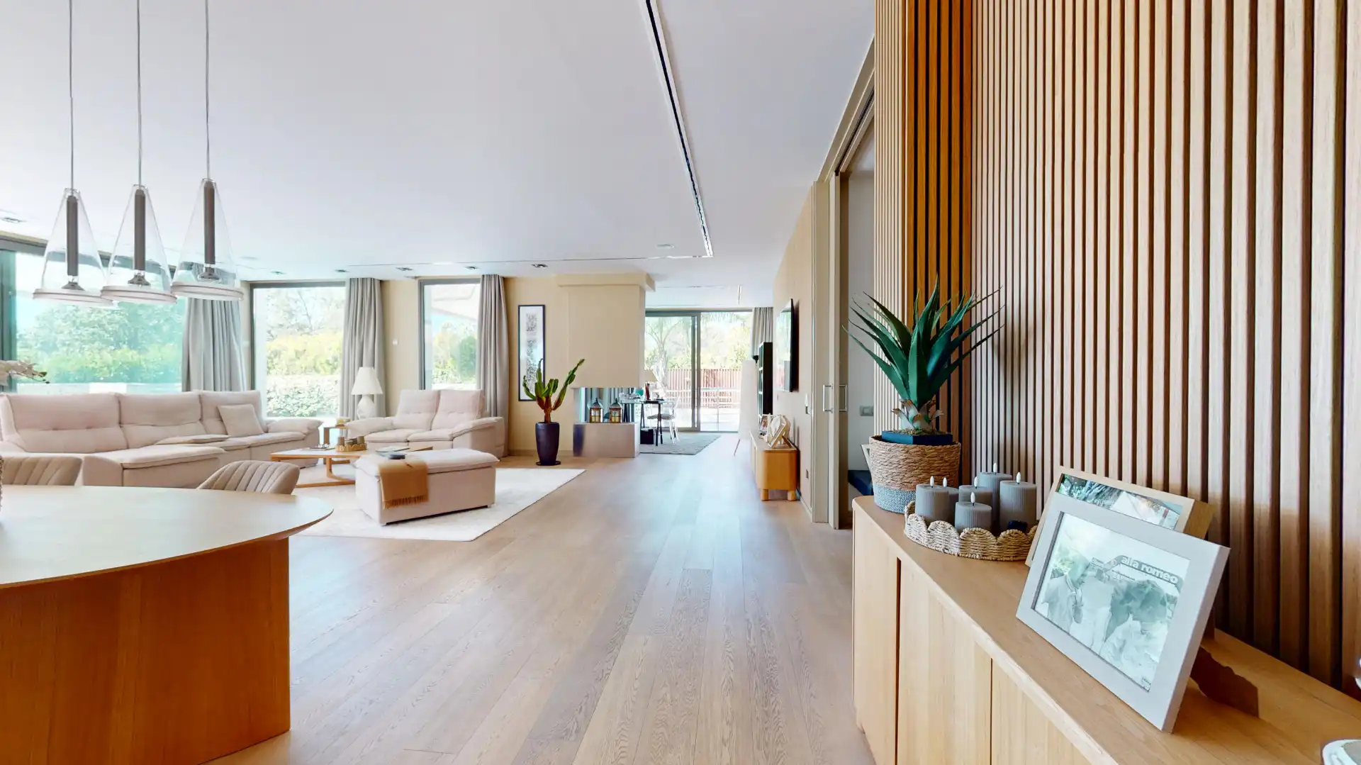 Sala de estar de Casa o chalet en venta en Mont-roig del Camp con Aire acondicionado, Calefacción y Jardín privado