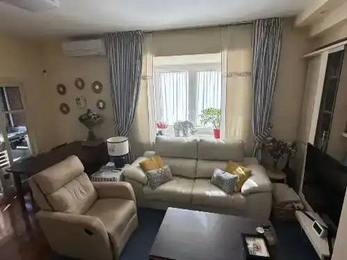 Sala d'estar de Pis de lloguer en Valladolid amb Aire condicionat, Jardí privat i Parquet