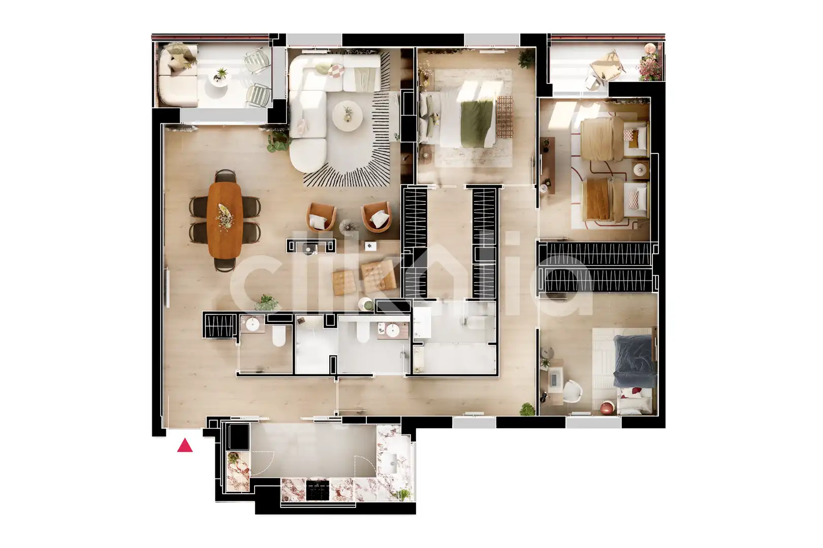 Wohnung zum Verkauf in Madrid mit Klimaanlage, Heizung und Terrasse
