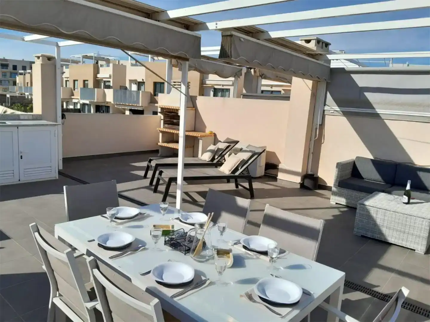 Terrasse von Wohnung zum Verkauf in Orihuela mit Klimaanlage, Schwimmbad und Balkon