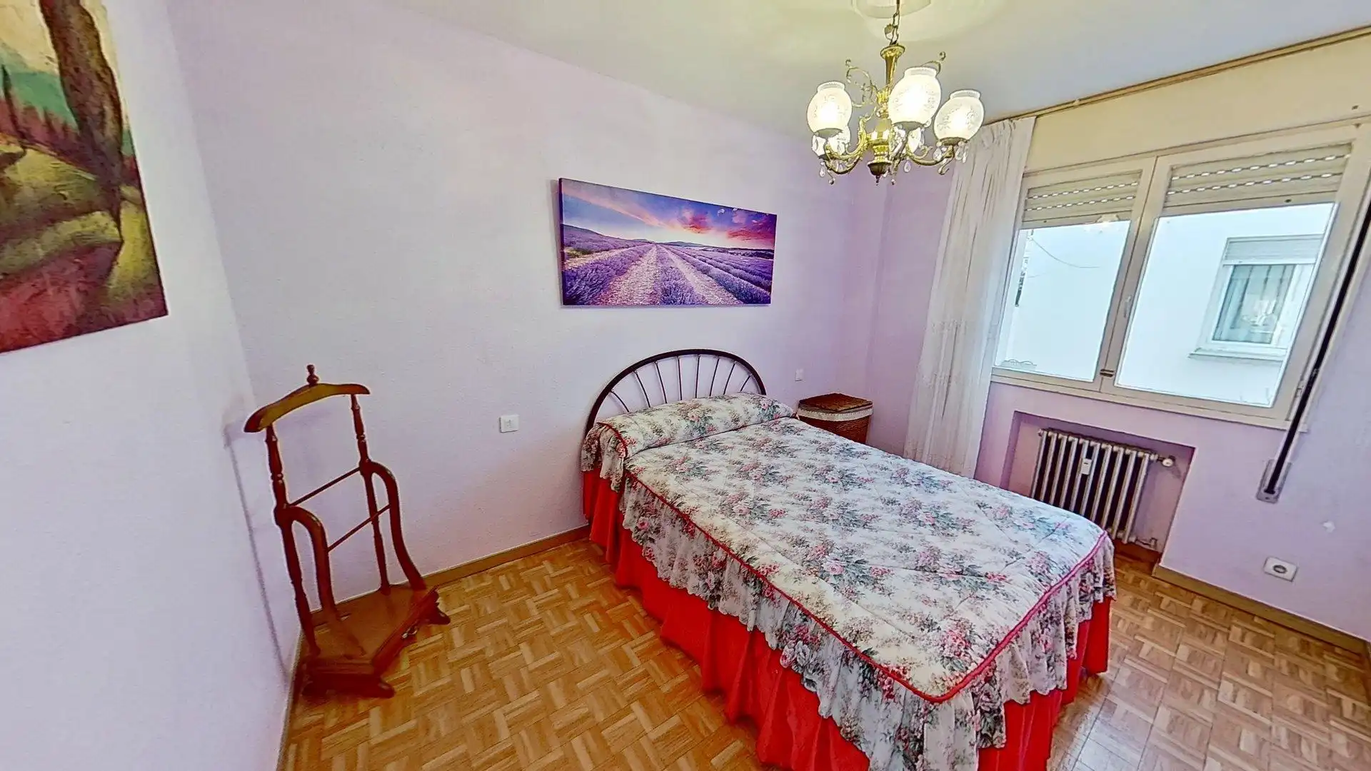 Schlafzimmer von Wohnung zum Verkauf in Gijón  mit Heizung, Parkett und Terrasse