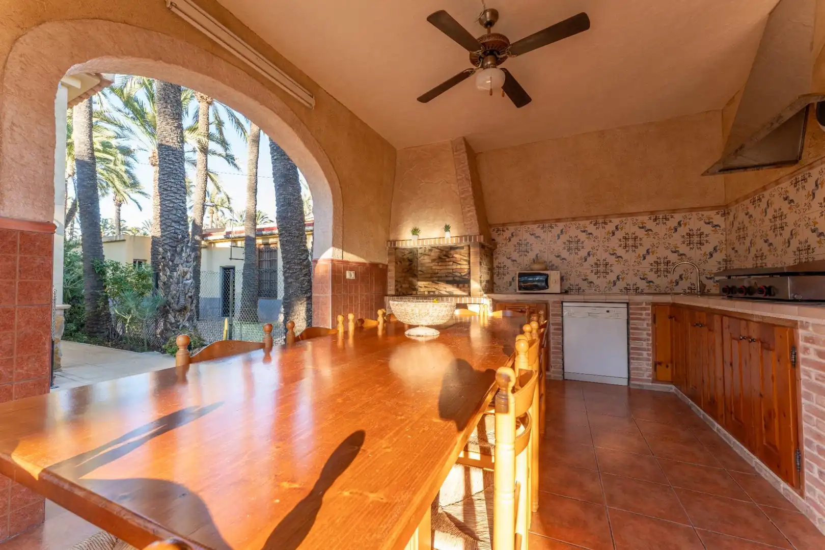 Cocina de Casa o chalet en venta en Elche / Elx con Aire acondicionado, Jardín privado y Terraza