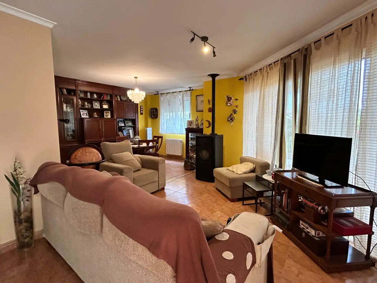 Sala de estar de Casa o chalet en venta en Daimús con Aire acondicionado, Terraza y Trastero
