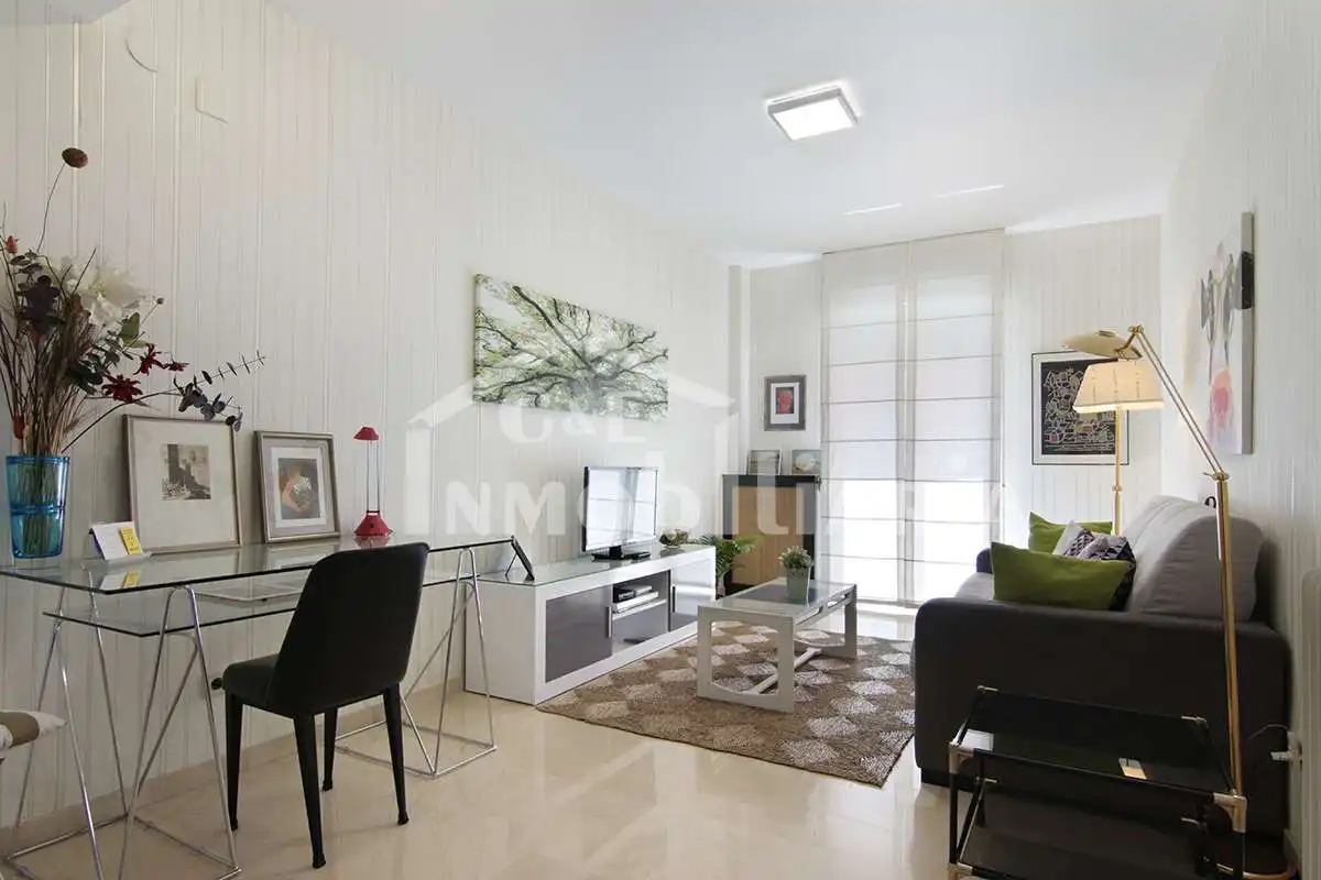 Sala de estar de Apartamento de alquiler en Granada con Aire acondicionado, Calefacción y Parquet
