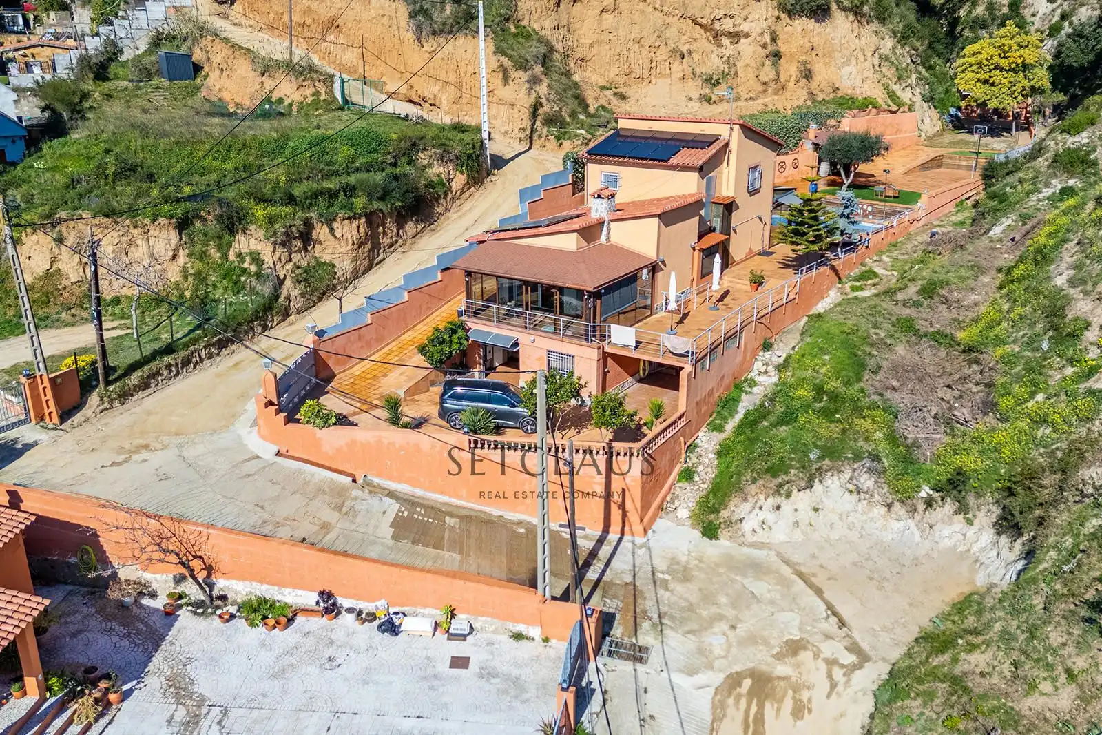 Vista exterior de Casa o xalet en venda en Teià amb Aire condicionat, Calefacció i Jardí privat