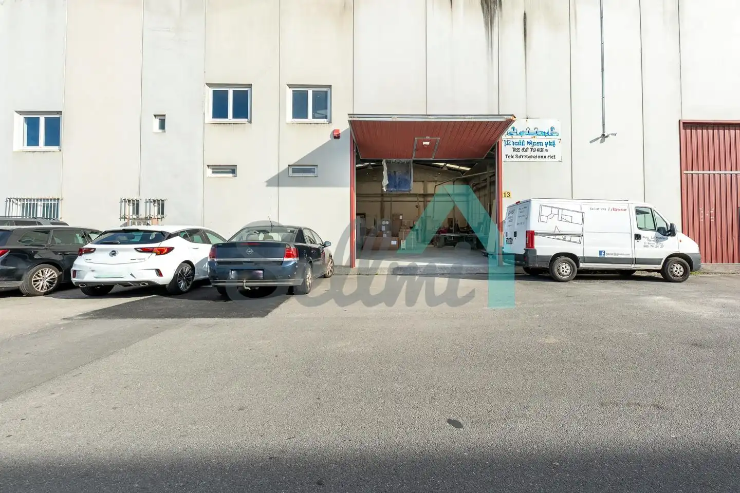 Exterior view of Industrial buildings for sale in Siero
