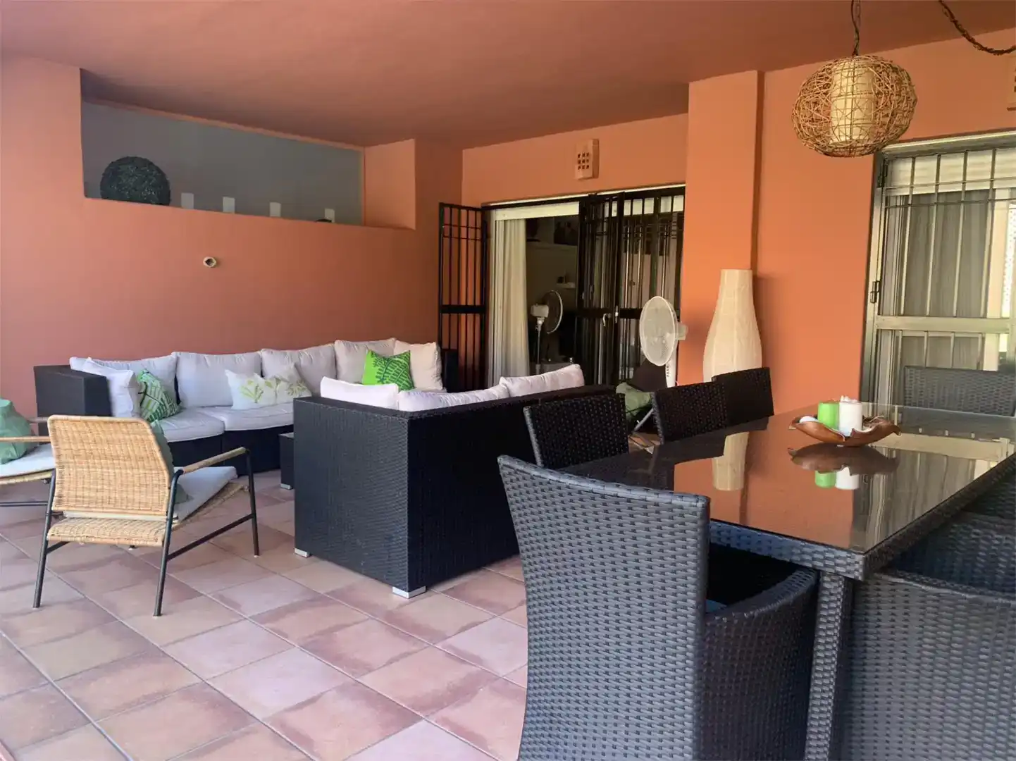 Terrasse von Erdgeschoss zur Miete in Torrox mit Privatgarten, Schwimmbad und Möbliert