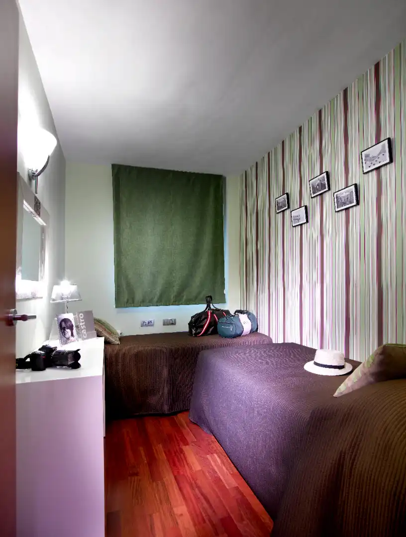 Schlafzimmer von Wohnung zum Verkauf in Barcelona mit Klimaanlage, Heizung und Parkett